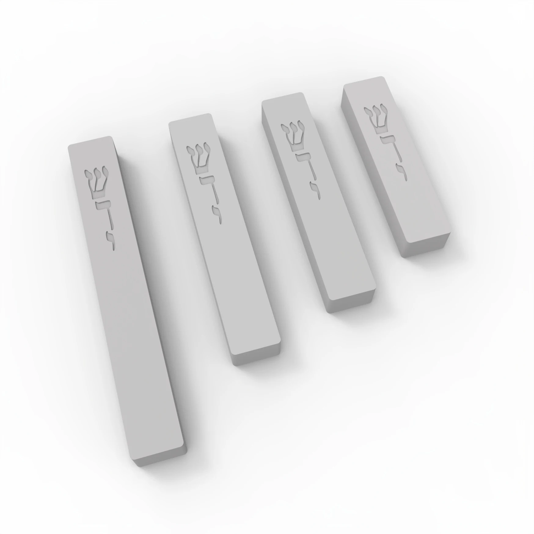 Silicone Mold for Mezuzah Cases | Reusable Mold for Concrete, Jesmonite，Handmade Jewish Gift Making Tool with Shin Symbol