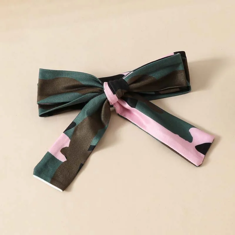 Autumn Newborn Baby Girl Clothes 3 Pcs Set Pink Long Sleeve Jumpsuit Camouflage Trousers Hairband Outfits 0-18 Months