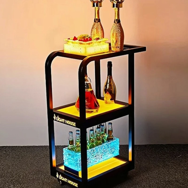 

Bar luminous wine truck night KTV wine delivery food truck mobile cart