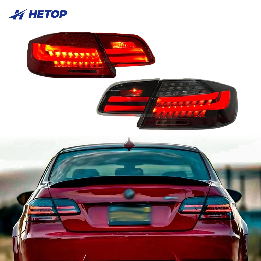 

Светодиодные задние фонари Hetop E92 E93 для BMW 3 серии, комплект задних фонарей с указателями поворота и дневными ходовыми огнями, модификация M3.