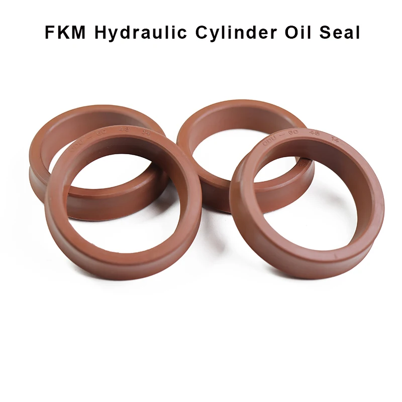 

YXD/IDU/Y/U Type Brown FKM Hydraulic Cylinder Oil Sealing Ring Thickness 8/10/14/18/24mm Piston Sealing Gasket For Shaft