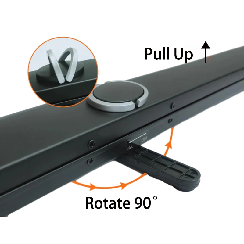 Profesjonalny ekran projekcyjny na biurko 50 cali w formacie 4:3 z torbą transportową, najlepszy do prezentacji biznesowej