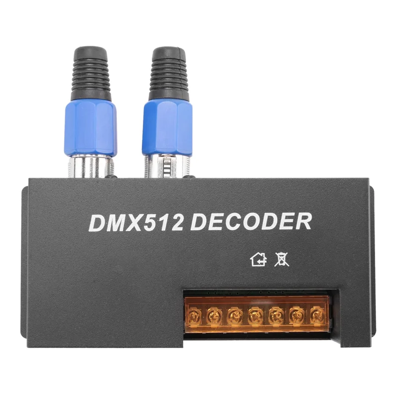 

4 Channel DMX Decoder RGBW PWM DMX512 Dimmer Driver RGBW LED Strip Light Controller Input 12V-24V DC-A74P