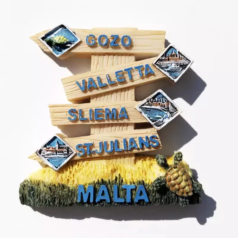 Malta Fridge Magnets Travelling Souvenirs Home Decoration Message Board Magnetic Stickers Refrigerator Stickers Wedding Gifts