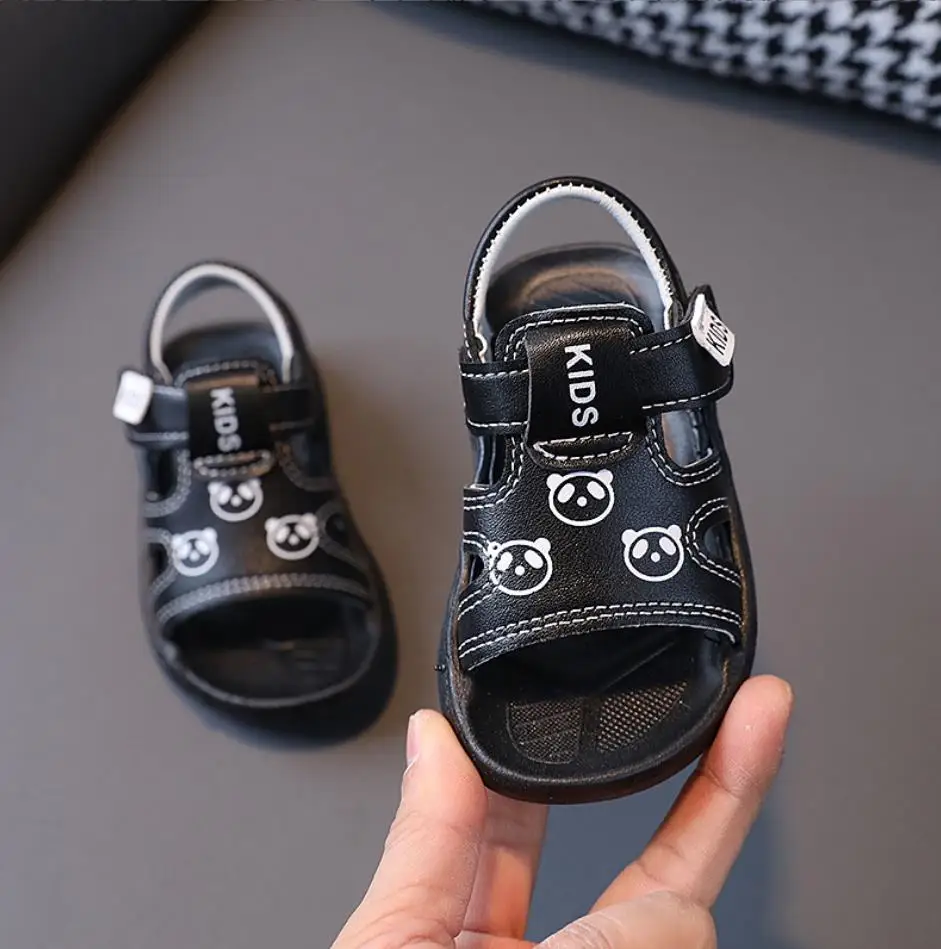 Sepatu sandal anak bayi musim panas anak laki-laki 1-6 Tahun anti selip sepatu pantai kartun sol lunak Sneakers kasual sepatu jalan bayi balita