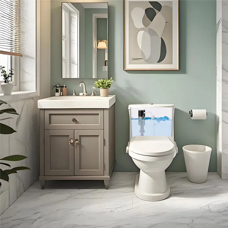 Fast And Quiet Universal Toilet Fill Valve - High Performance, Simple Setup, Speedy Fill