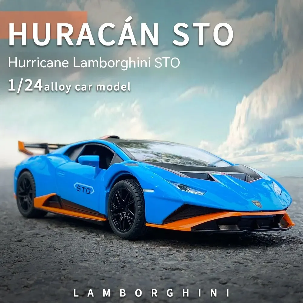 1:24 Scale Lamborghini STO Alloy Model Car - Ultimate Supercar Replica for Collectors - Precise Detailing, High-End Craftsmanshi