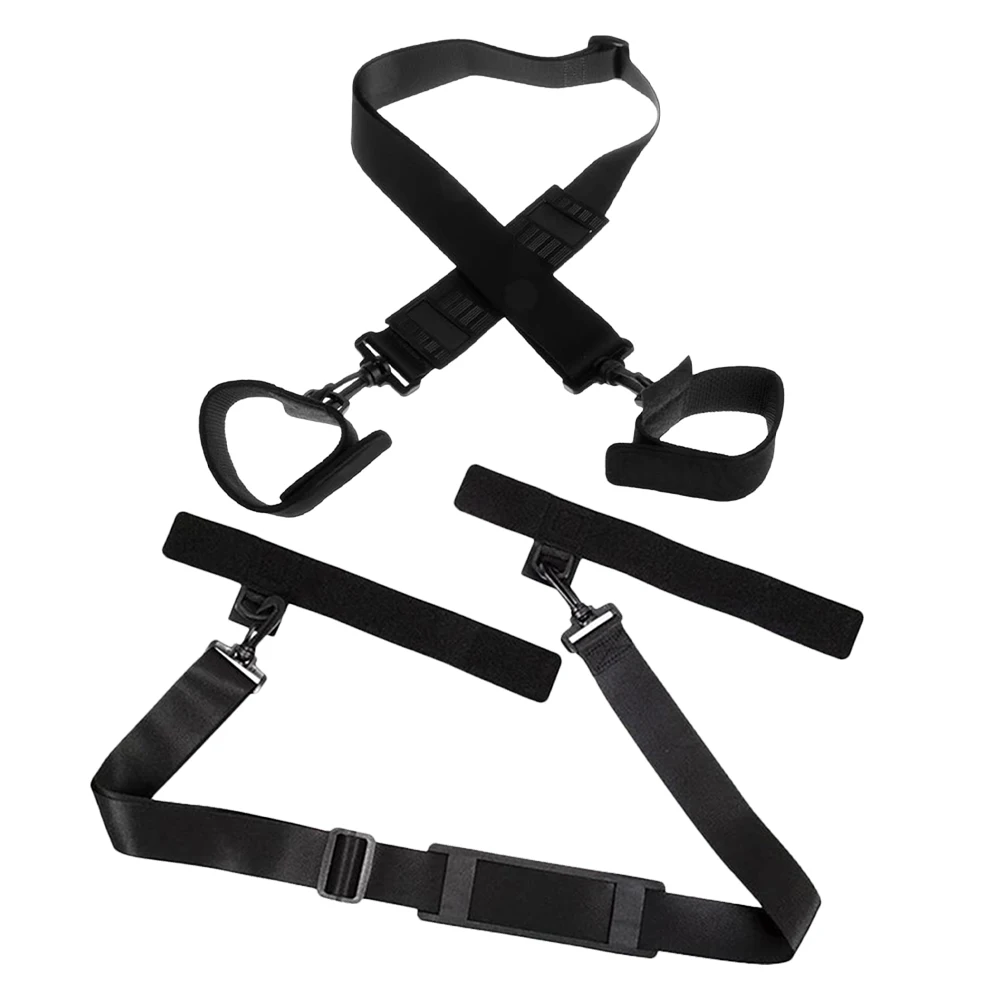 

2Pcs Fishing Rod Strap Antislip Adjustable Shoulder Belt Portable Luggage Carrier Pole Sling Straps Neoprene Cloth