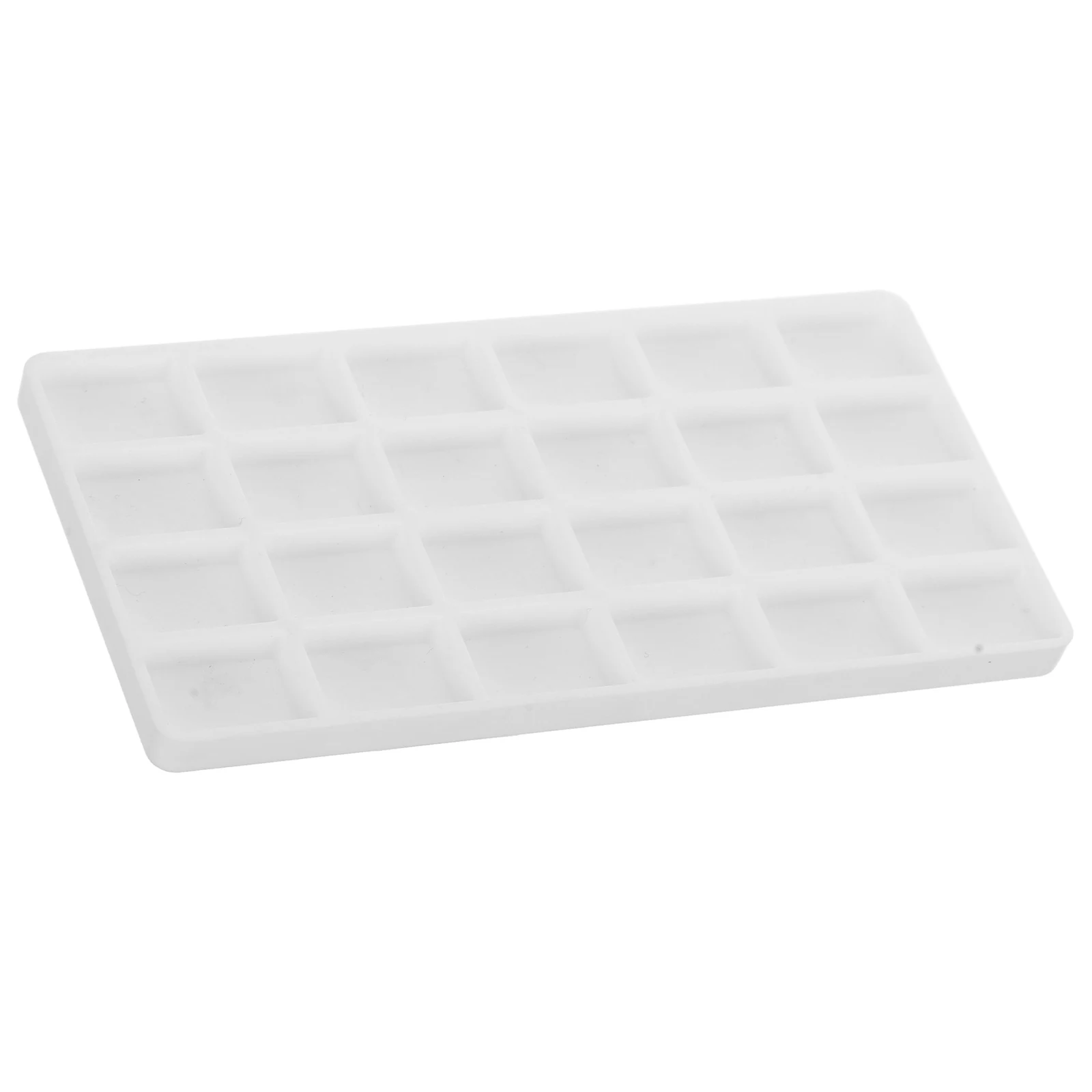 

Empty Watercolor Paint Box Pigment Compartment Palette for Travel Plastic Case Paint Mixing Tray Portable Paints Storage