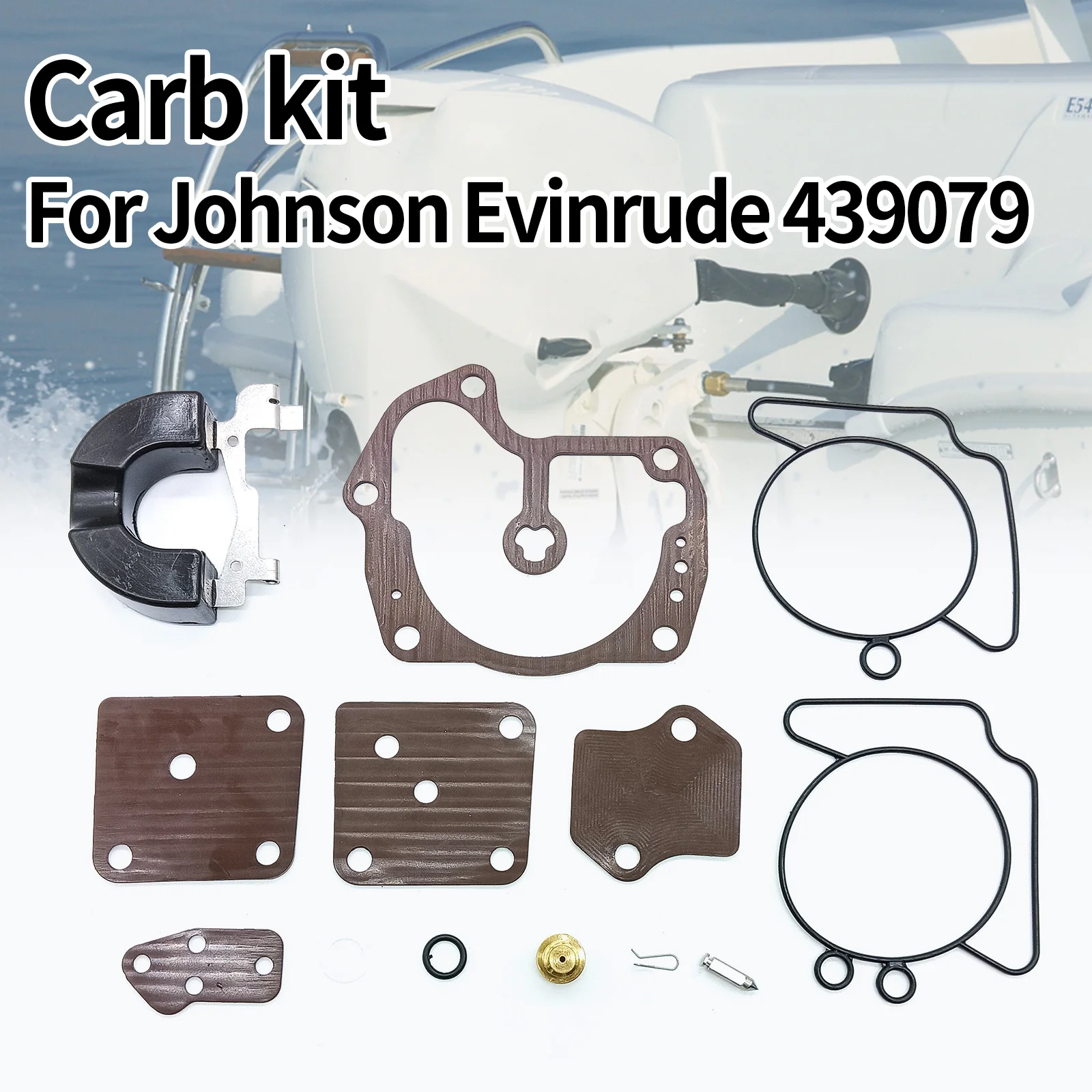 437327 0437327 Carburetor Repair Kit For Johnson Evinrude replace 439079 439078 Carb Rebuild Kits