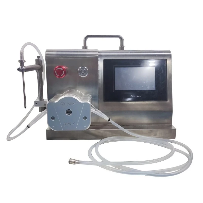 

High Precision 0.5% Micro-Volume Peristaltic Pump Filling Machine Laboratory Use Glass Packaging Motor Core Components for Oil