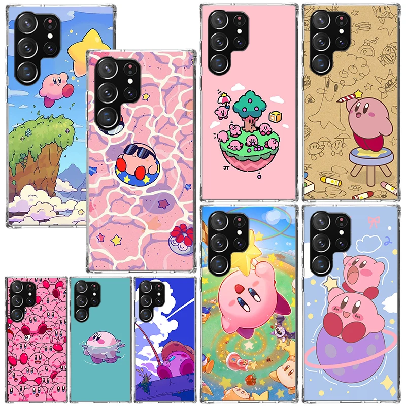 Cartoon Cute-K-Kirbys-Game Phone Case For Samsung Galaxy S24 S23 S22 S21 Fe S20 Ultra S10 S9 + S8 Plus S10E Art Fundas Back Cove