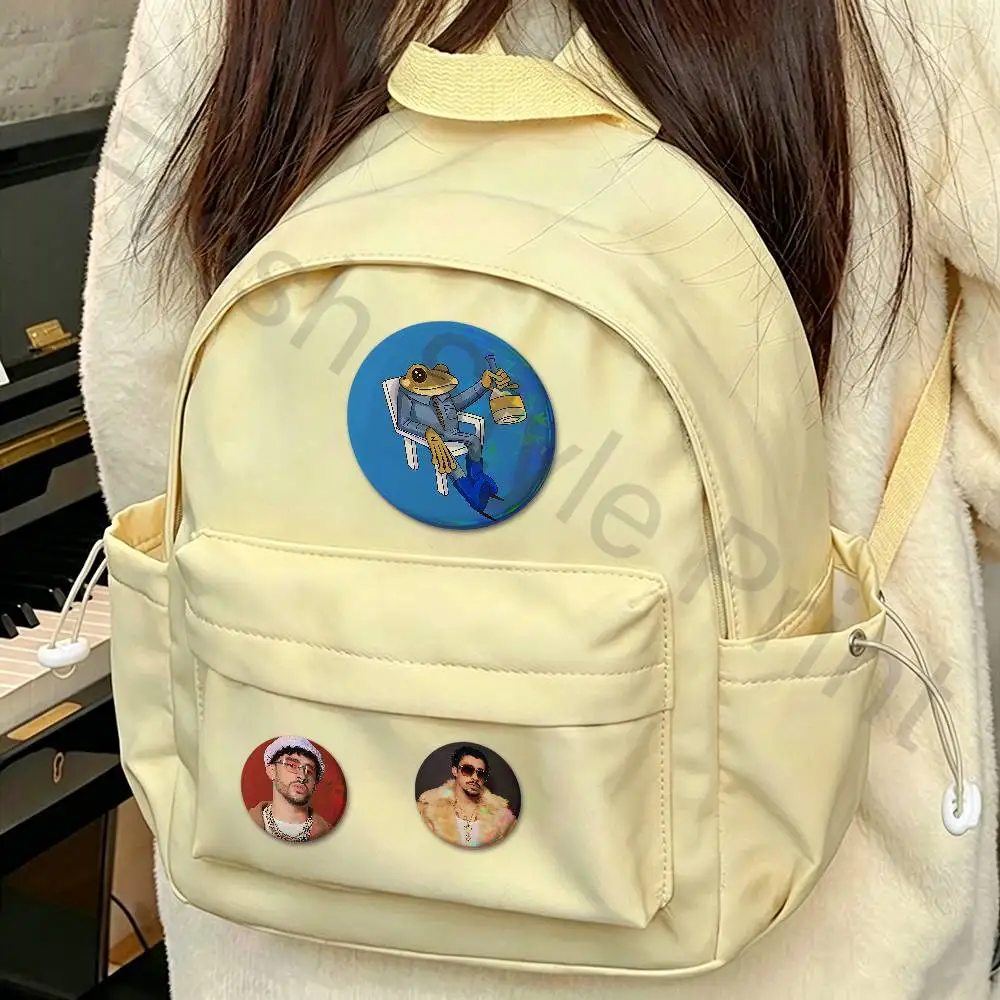 B-Bad B-Bunnys DTMF Custom Badges 75mm 44mm 25mm Brooch Backpack Hat Enamel Pins Accessories Toys Gifts