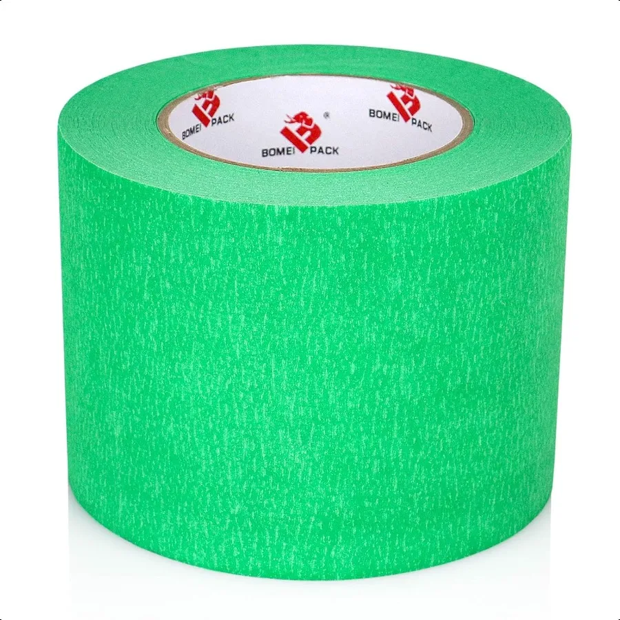 

Wide Painters Tape 4 Inches x 60 Yards 3D Printing Tape Widely Green Masking Tape for Painting Craft Art Label Packing Office S