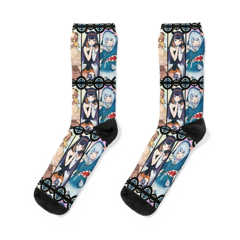 The Myth - Hololive English #hololiveEnglish #holoMyth Socks basketball Stockings compression Boy Socks Women's