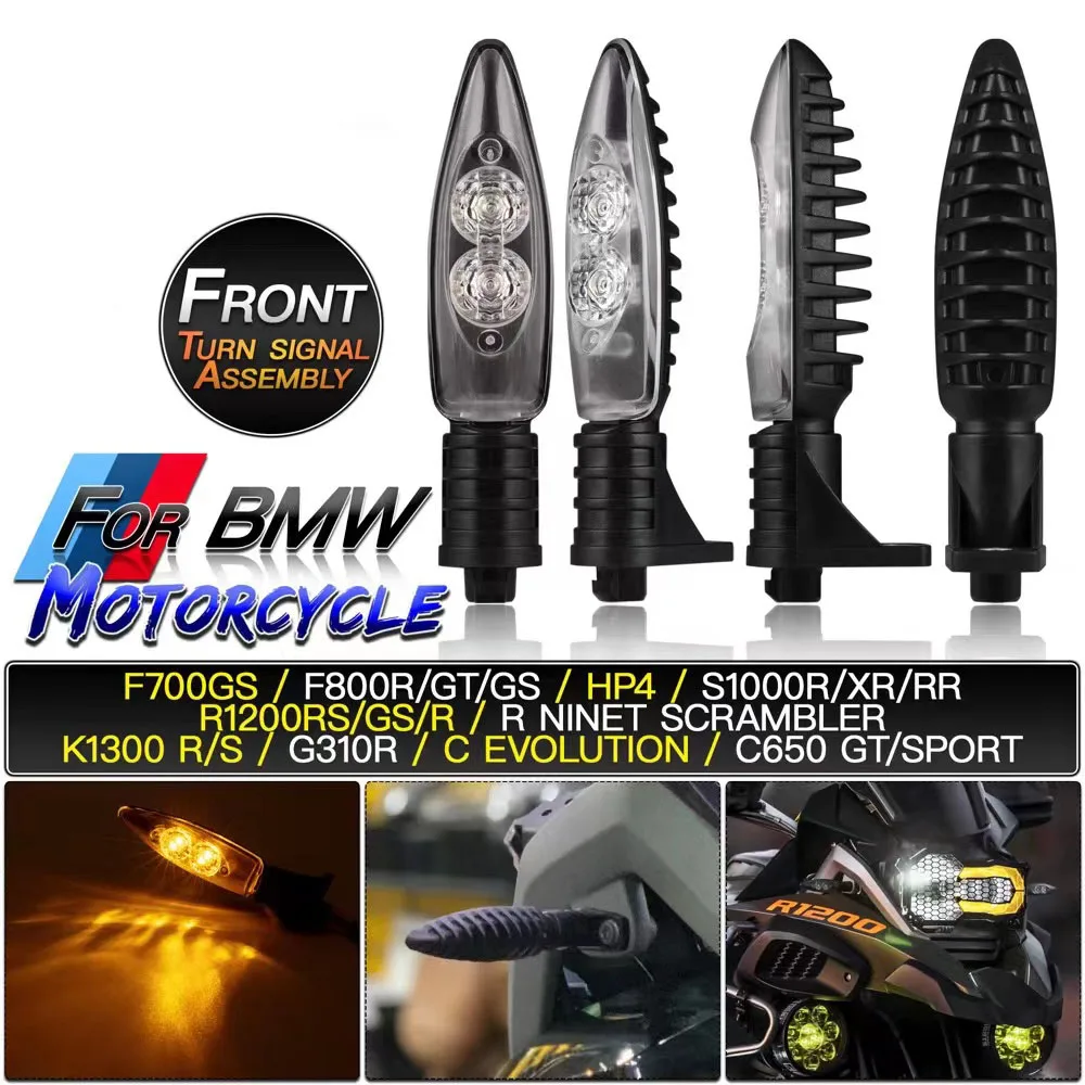 Motorcycle Front Rear Led Indicators Turn Signal Light Blinker Lamp For BMW R1200 R S1000 R K1300 R F800GS HP4 F700 GS