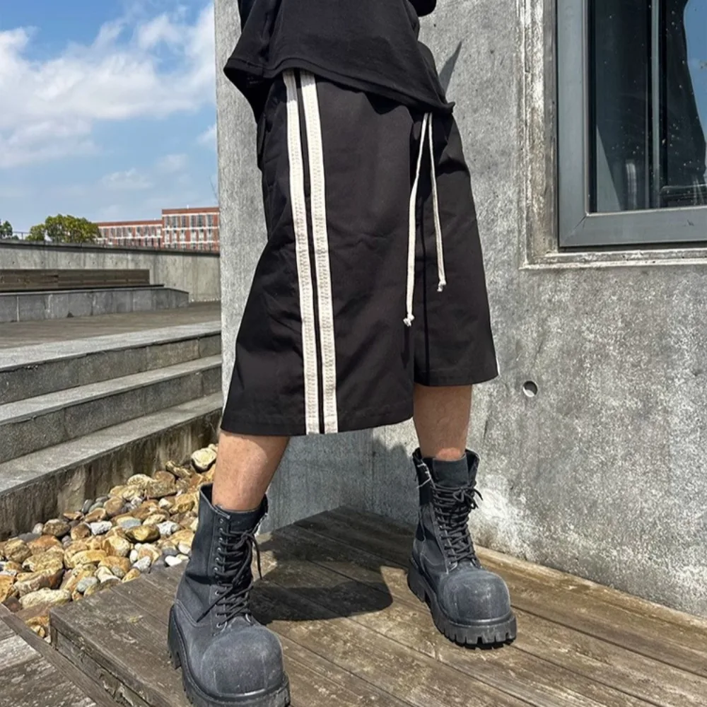 

NIGO Dark Style Retro Striped Shorts Men's Summer Pants New Five Trousers Fashion Casual Shorts FHDX #NGTOP11941