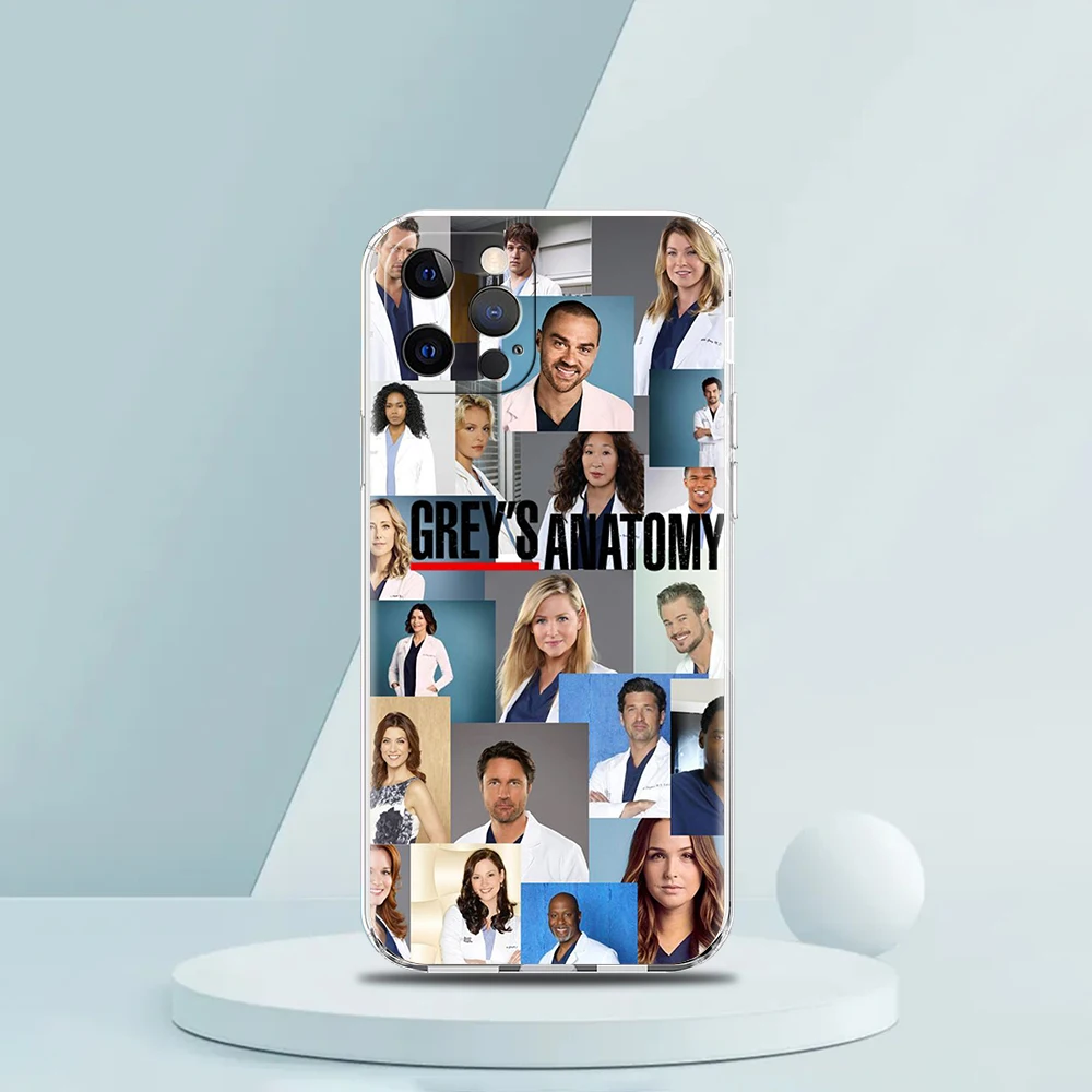 Greys Anatomy Soft Transparent Phone Case Cover for iPhone 16 15 14 13 12 11 Pro Max XR 8 7 Plus XS Max Shockproof Shell Fundas