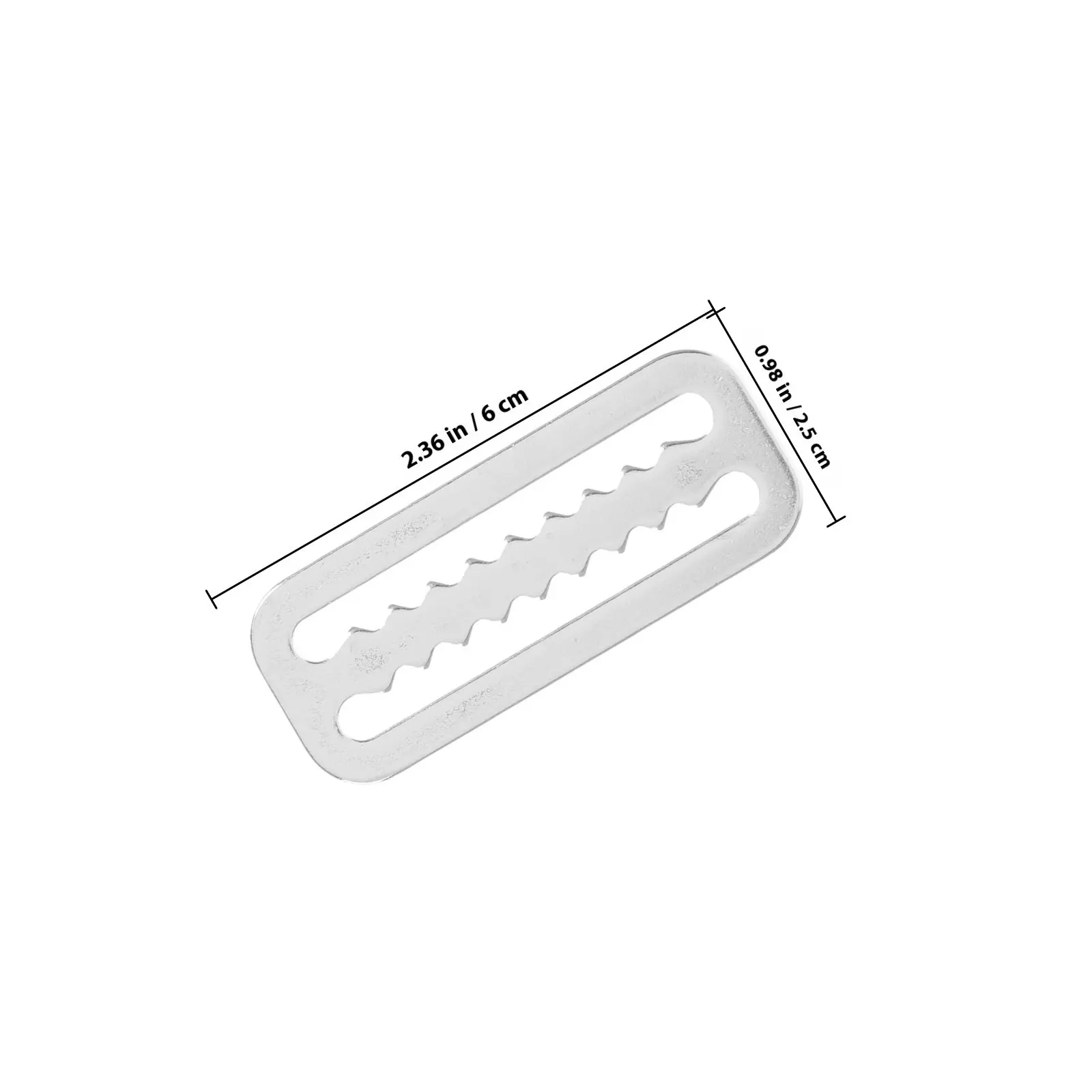 8Pcs Stainless Steel Diving Strap Buckle 2 Inch Serrated Weight Belt Keepers Rapid Adjustment Scuba Weight Belt Retainer