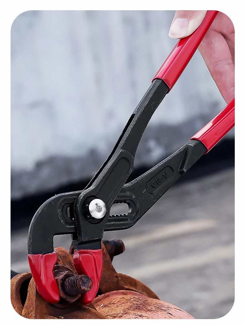 7/10/12 بوصة كماشة مضخة متعددة الوظائف سريعة التعديل ، كماشة مضخة مياه كبيرة الفتح سريعة الإصدار مفتاح ربط أنابيب السباكة #6