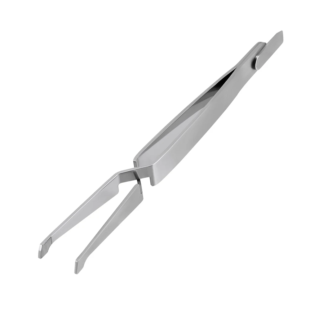 Reverse Action Dental Bracket Tweezers - Serrated Tip for Buccal Tubes & Orthodontic Braces |Stainless Steel Orthodontic Pliers