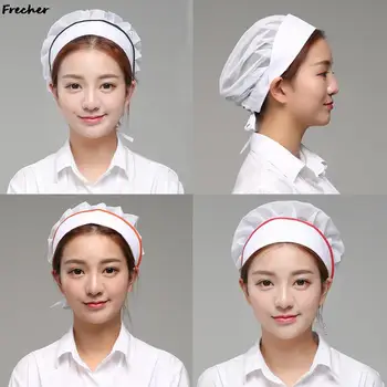 مطعم فندق ورشة القبعات المطبخ الطبخ قبعات النساء الرجال مقهى متجر موحدة مخبز قبعة النادل غطاء للشعر تنفس شبكة