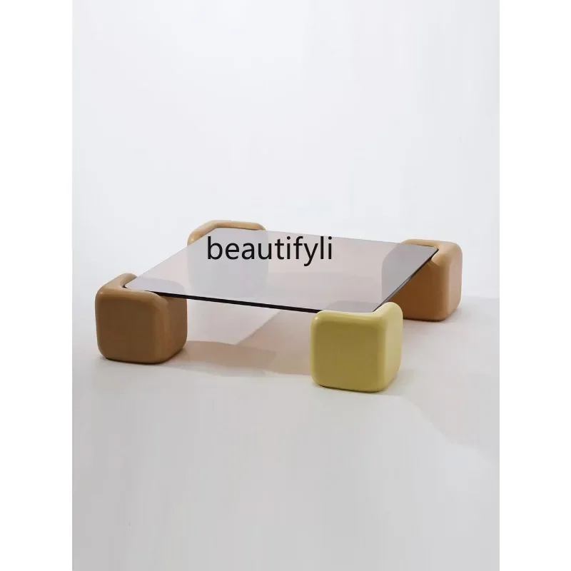 Custom Art Simple Jelly Coffee Table Sofa Side Table Living Room Furniture B & B Commercial City Affordable Luxury Style