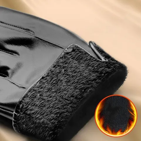 Зимние перчатки для езды на велосипеде, мужские зимние перчатки для езды на мотоцикле, водонепроницаемые и холодозащитные, толстые, теплые перчатки для езды на электромобиле топ 10 зимние перчатки мужские - №1