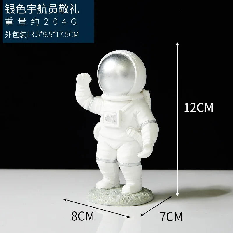 1pc Resin Spaceman Sculpture Home Desktop Decoration Astronaut Figure Statue Educational Toys Figurine Kids gift Walk Spaceman