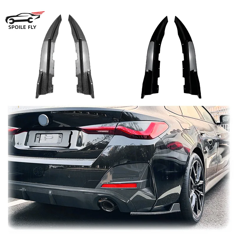 

2020 To Up For BMW 4 Series G24 G26 420i 430i i4 M50 4-Door M Sport Rear Bumper Lip Side Diffuser Spoiler Splitter Cover By ABS