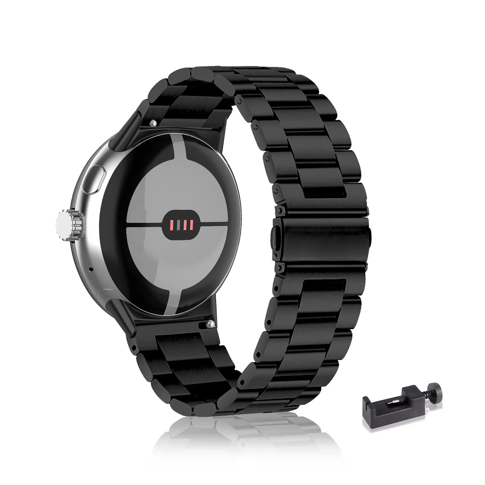 �y�Z�[�����zGoogle Pixel Watch 3 45mm �o���h�p�X�e�����X�X�`�[���o���h�A3 �񃁃^�������X�g���b�v