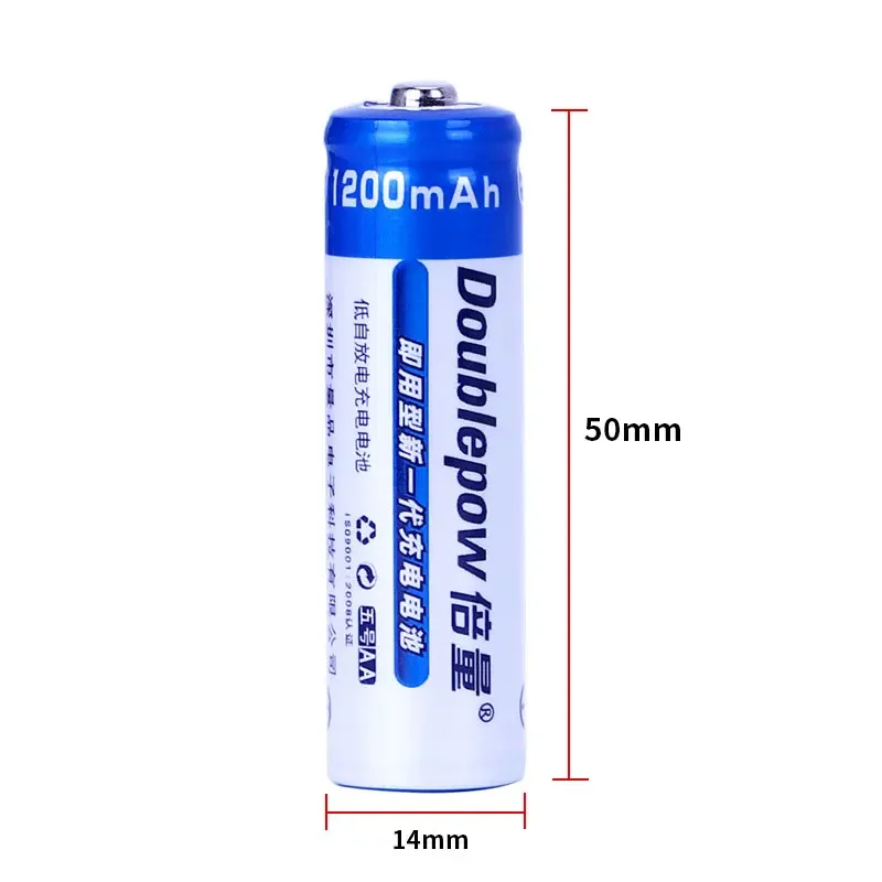 NI-MH 1.2V Battery 1200mAh AA Rechargeable Batteries for Phone Combination Lock Toys TV Remote Control Flashlight No.5 Cell