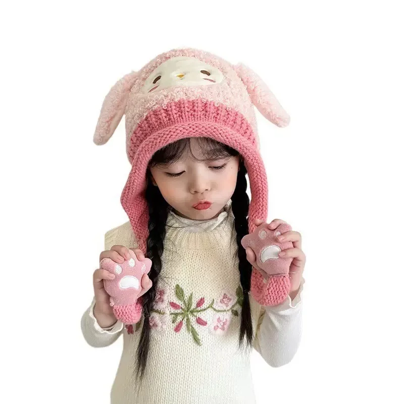 الشتاء الطفل قبعة الكورية نمط دافئ للجنسين الاطفال Packable رئيس قبعة لطيف الكرتون الأطفال أفخم قبعة حماية الأذن