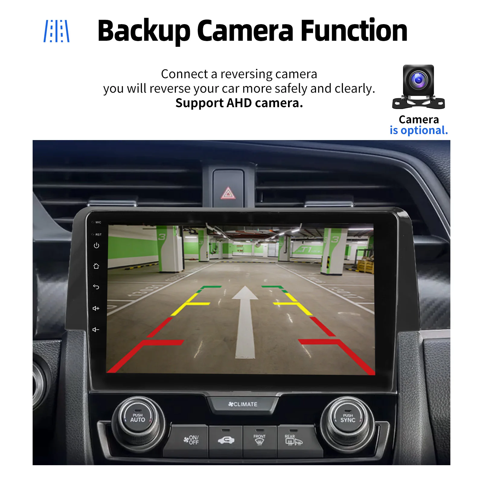 9 "Android 14 Apple Carplay Per Honda Civic 2016-2020 Auto Stereo Radio Navigazione GPS WIFI Bluetooth 32GB FM/RDS Unità Principale SWC