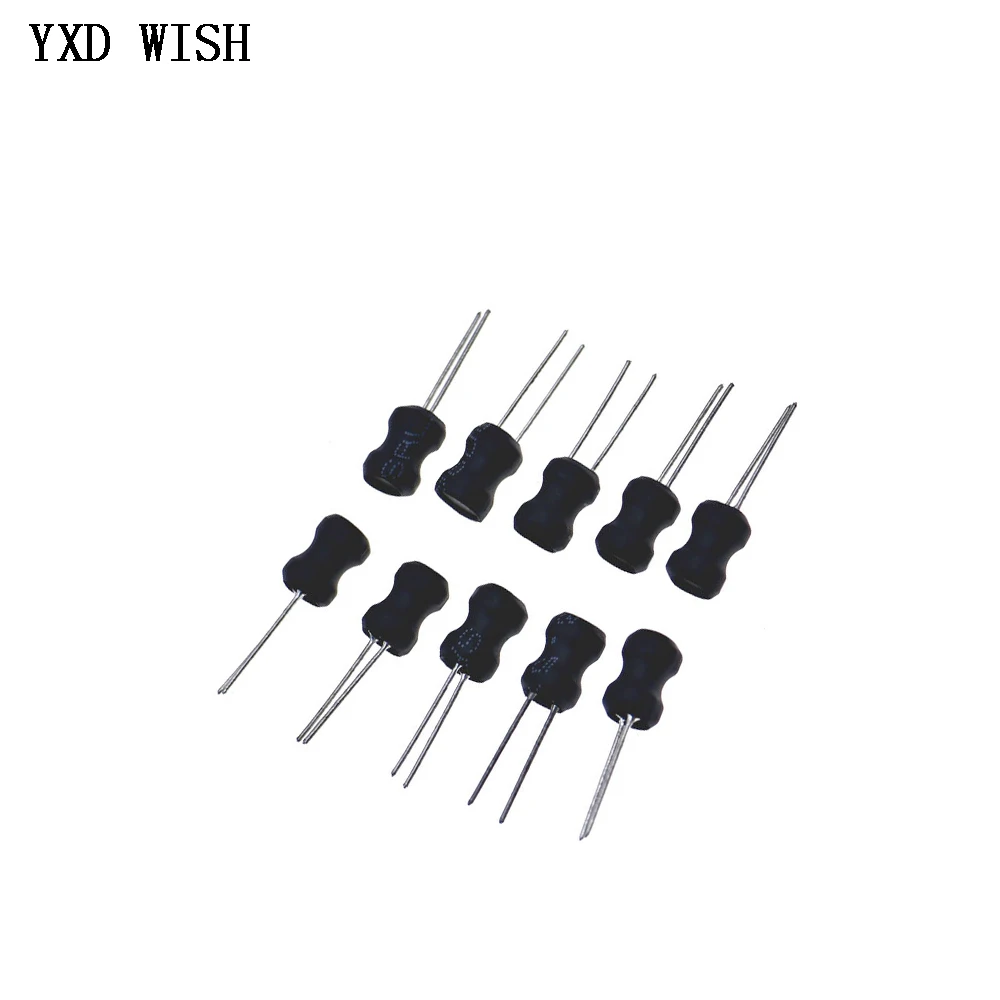 240pcs 2.2uH-100mH 24Value x 10pcs 6*8mm Choke I-Shaped Power Inductor Assorted Kit 10uH 22uH 100uH 220uH 470uH 1MH 2.2MH 10MH