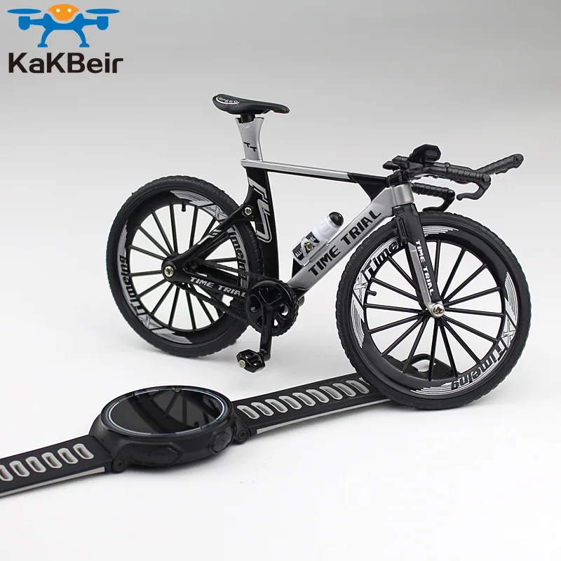 KaKBeir-mini bicicleta de montaña de Metal fundido a presión para adultos, modelo de aleación, simulación de carreras, juguetes de colección para niños, 1:10