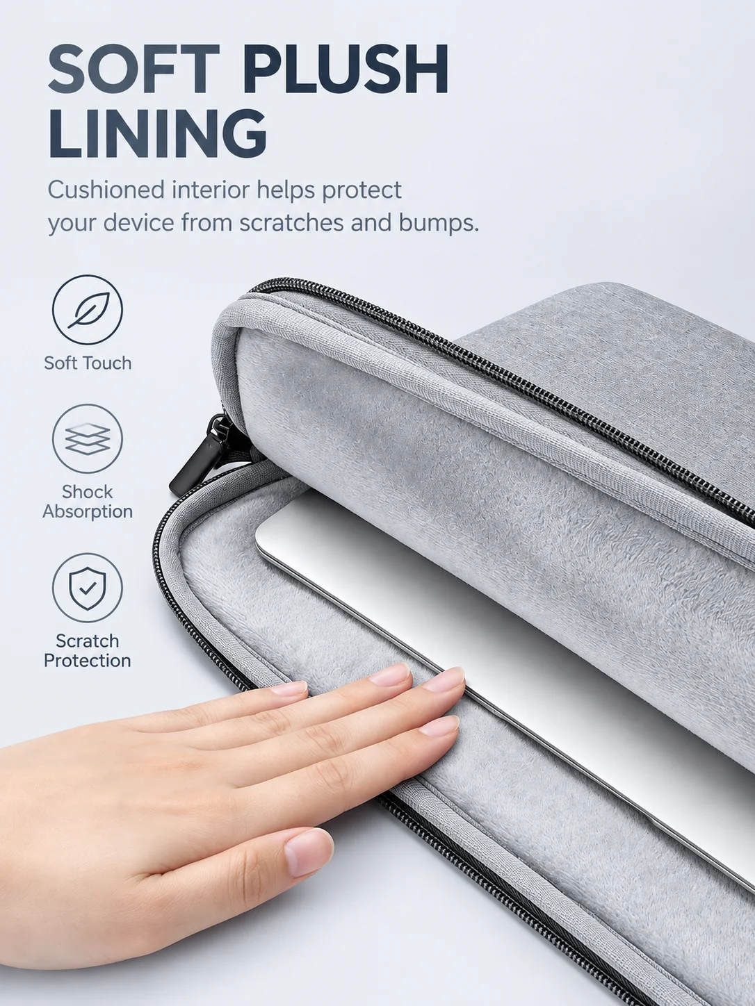 Laptop Sleeve Case 13.3 14 15.6 16 Inch Notebook Computer Protective Carrying Bag for Tablet