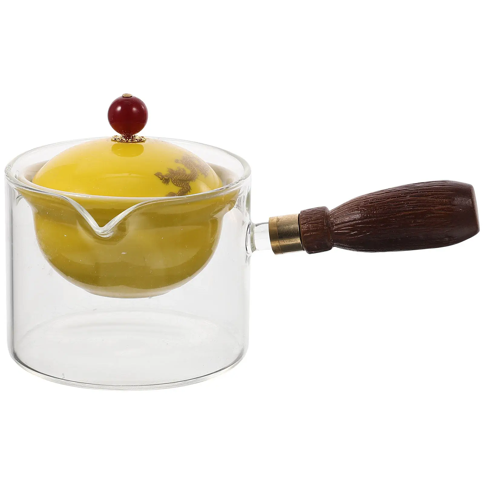 

Exquisite Ceramic Side Handle Teapot for Loose Tea Brewing Heat Resistant Chinese Traditional Tea Making Pot Household Teaware