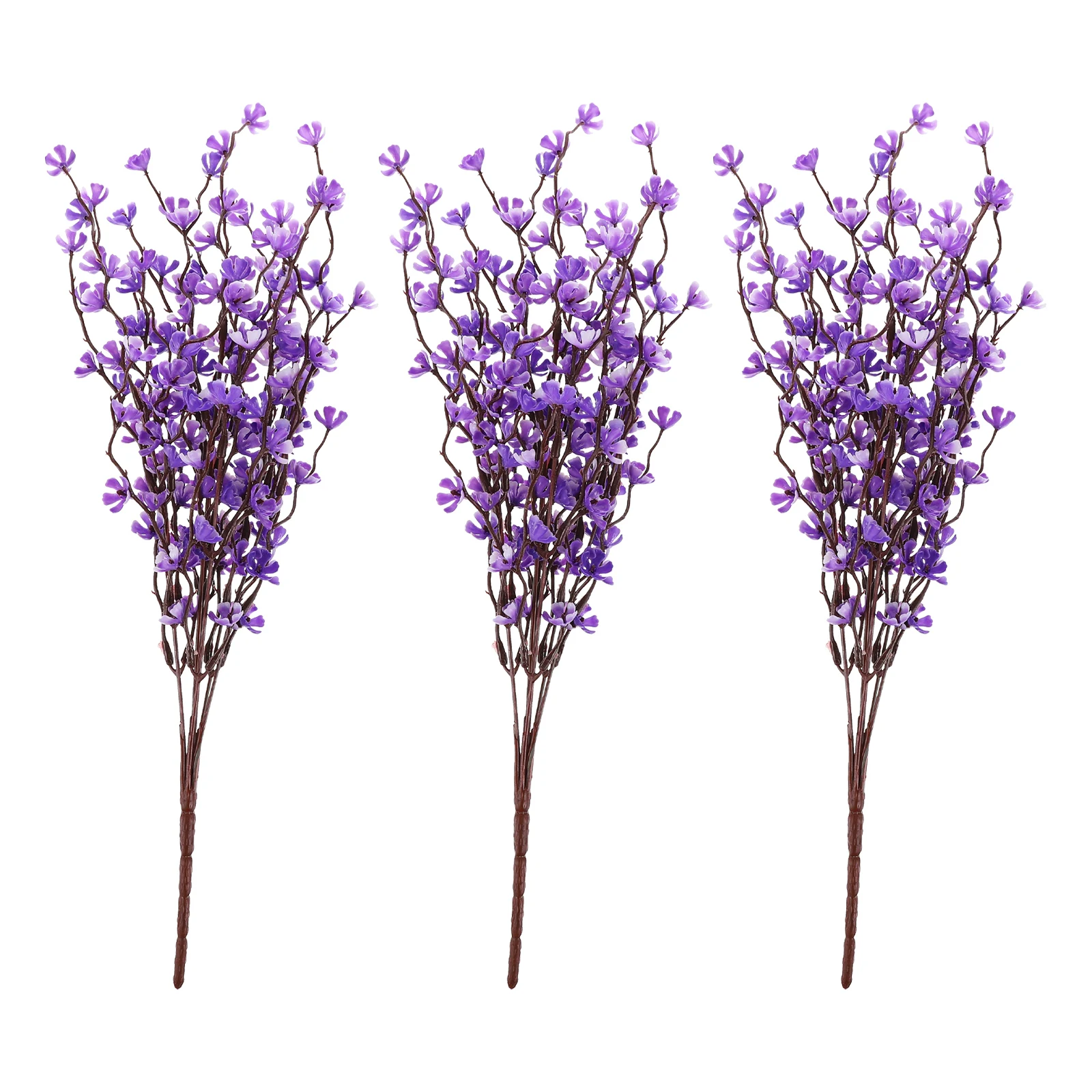 

3 pcs Long Artificial Flower Faux Plum Blossom Branches Home Garden Decor Fake Flower Arrangement Supplies Faux Plant