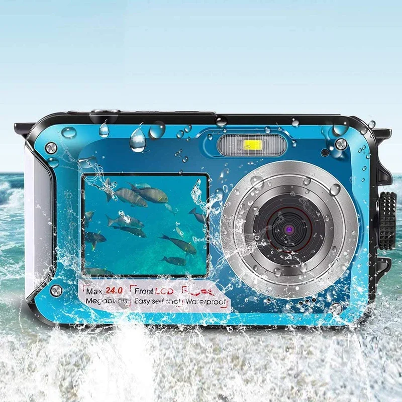 Action Camera Ultra 1080PHD 60fps 24MP Waterproof Camera Shockproof Underwater Camera 2.7inch Recording Cameras Sport Camera