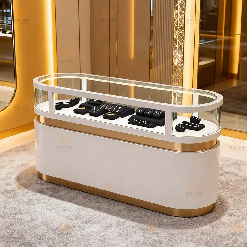 for Nakajima Jewelry Display Cabinet Transparent Glass Figure Sample Stand Glasses Product Showcase