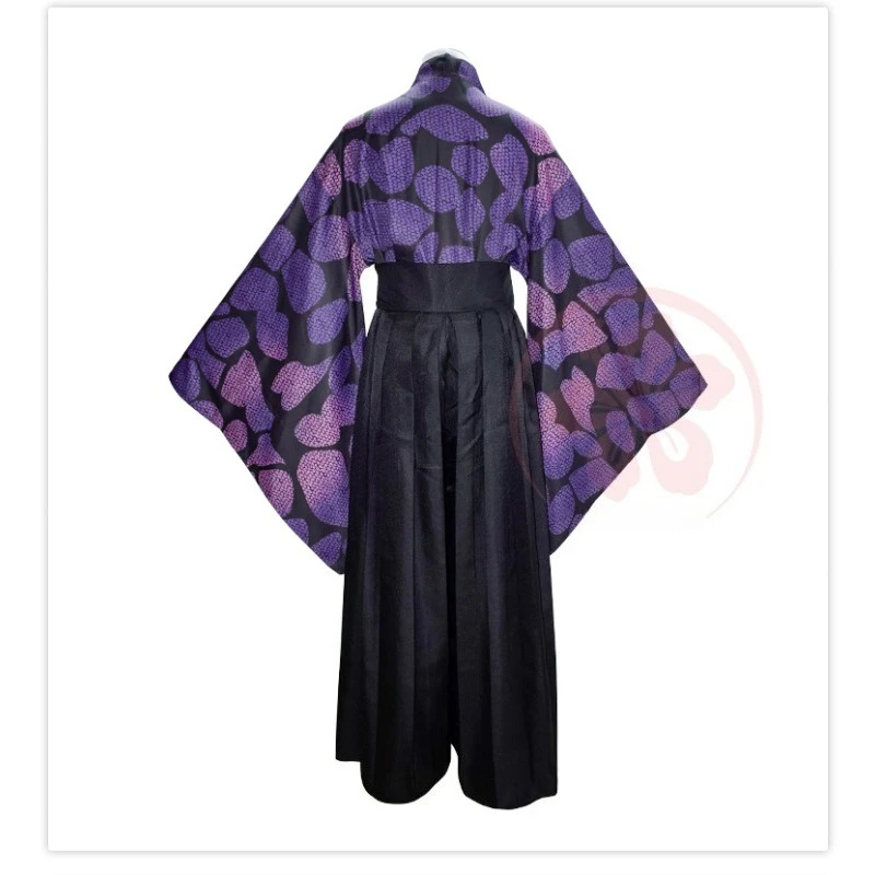 Japanisches Kokushibo Cosplay Kostüm Dämonentöter Kimono Anime Anzug Halloween Mottoparty Rollenspiel Outfit Erwachsener Mann