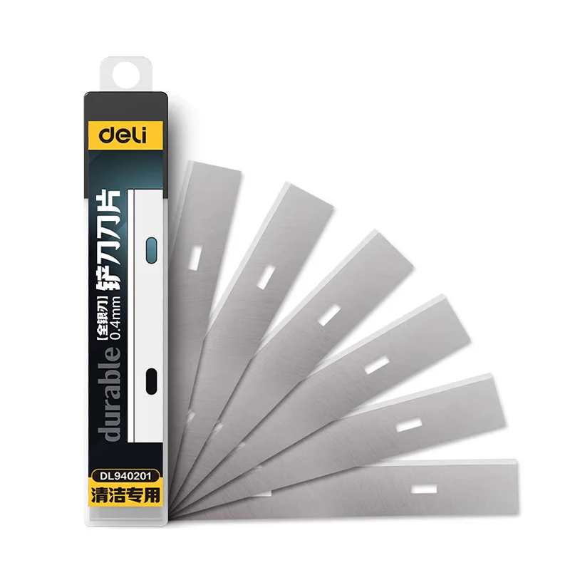 Deli Portable Cleaning Knife Cleaning Shovel Cutter Glass Floor Tiles Scraper Blade Seam Removal Household Kitchen Hand Tool