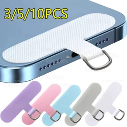 3/5/10PCS Phone Hanging Cord Universal Mobile Phone Lanyard Strap Gasket Cellphone Anti-lost  Detachable Patch Sling Tether Pad