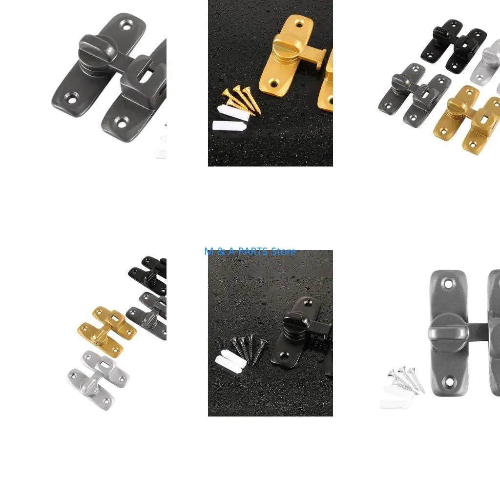 U1JF Reliable Bathroom Restroom Door Lock Latches For Motorhomes Camping Trailers Boats And Residential Spaces Made Of Aluminum