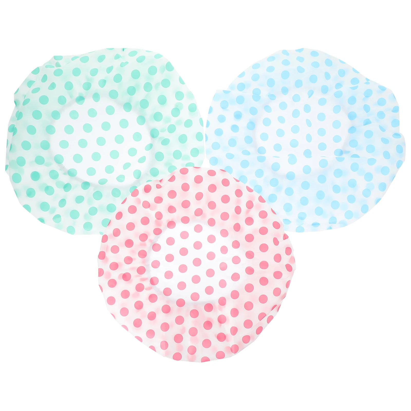

3 Pcs Waterproof Shower Cap Bath Caps Printing Hats Women Tomorrow Womens Women's