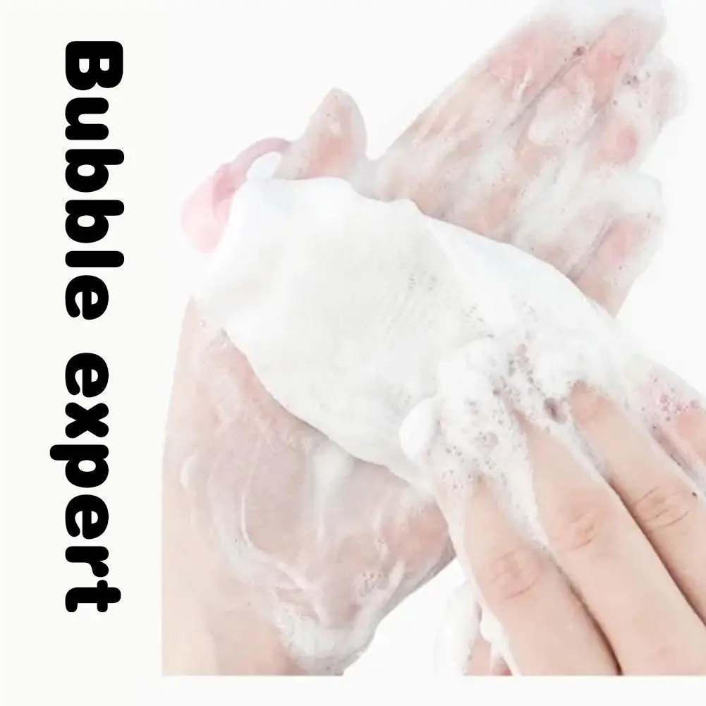 Bubble Net Soap Bags Bath Shower Gel Facial Cleanser Body Glove Net Bubble Soap Cleaning Cleaning Tools Mesh Bags P6X2