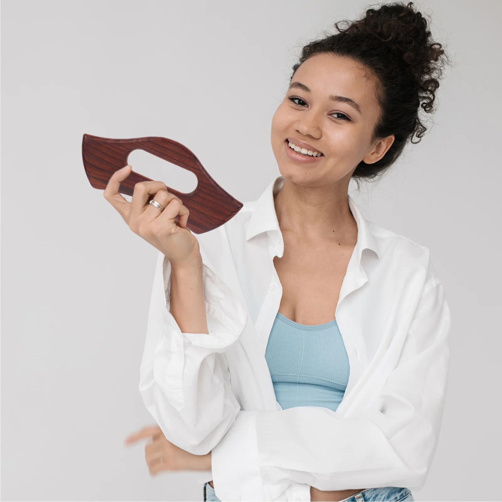 

Natural Brown Wood Guasha Scraping Board Smooth Surface Muscle Scraper Gua Sha Tool Multi-Functional Body Massage Tool