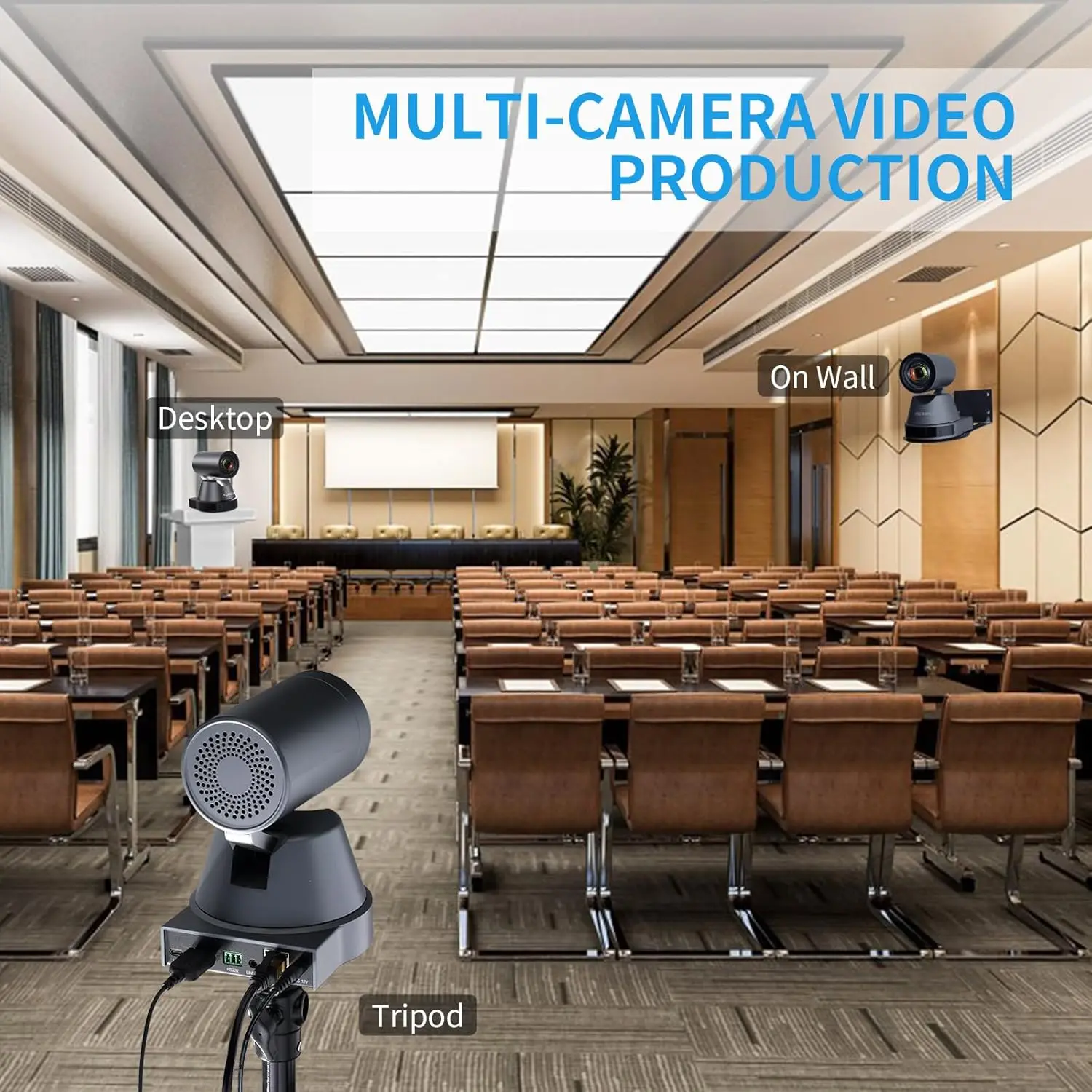 FEELWORLD 4K12X 4K PTZ Camera,12X Optical Zoom,USB HDMI POE,AI Tracking Auto Focus,for Conference,Live Streaming,Church,YouTube