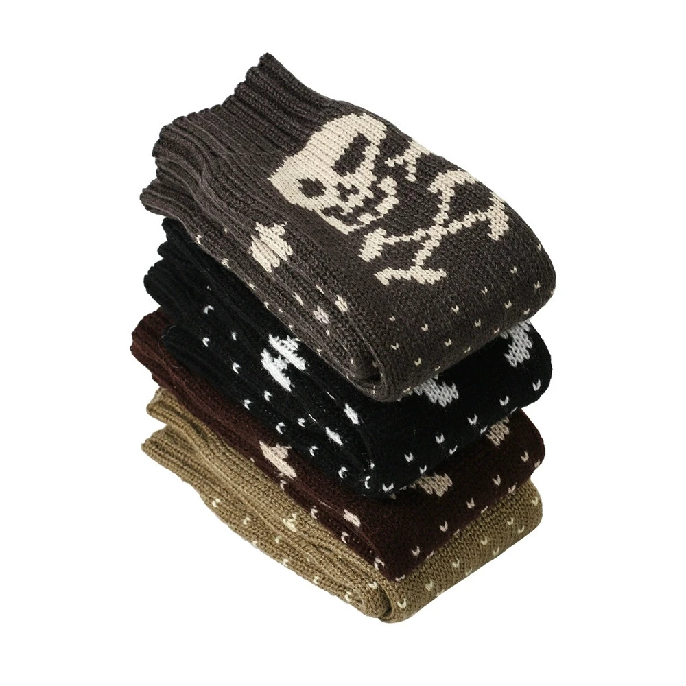 قفازات نسائية محبوكة للخريف والشتاء، أكمام للذراع، نمط شارع عصري ورائع، ديكور الهالوين، السياحة والترفيهية